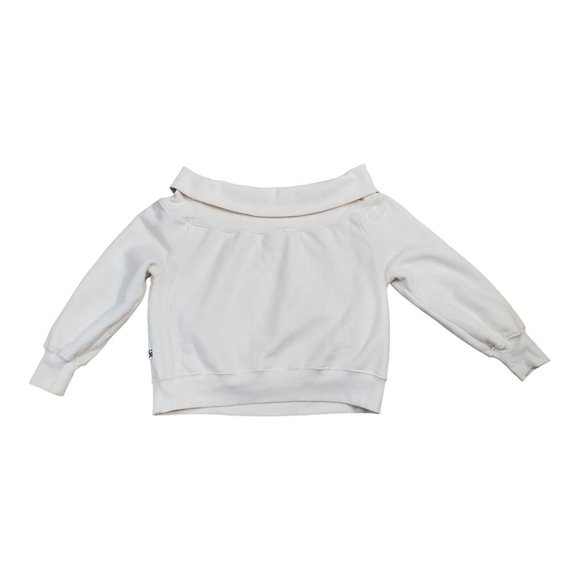 Good American Cold Shoulder Sweatshirt‎ Off White Size 3 - Picture 2 of 8